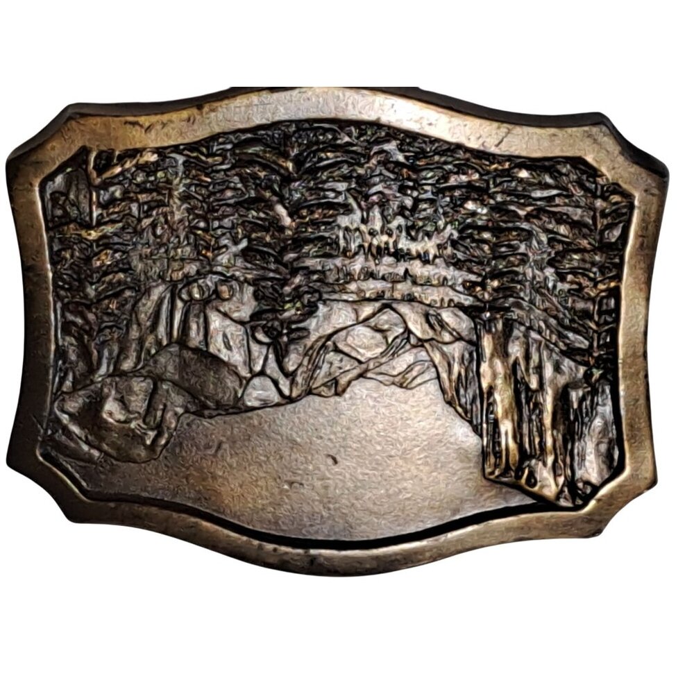 Yosemite National Park Commemorative Solid Brass Belt Buckle By Indiana Metal Cr